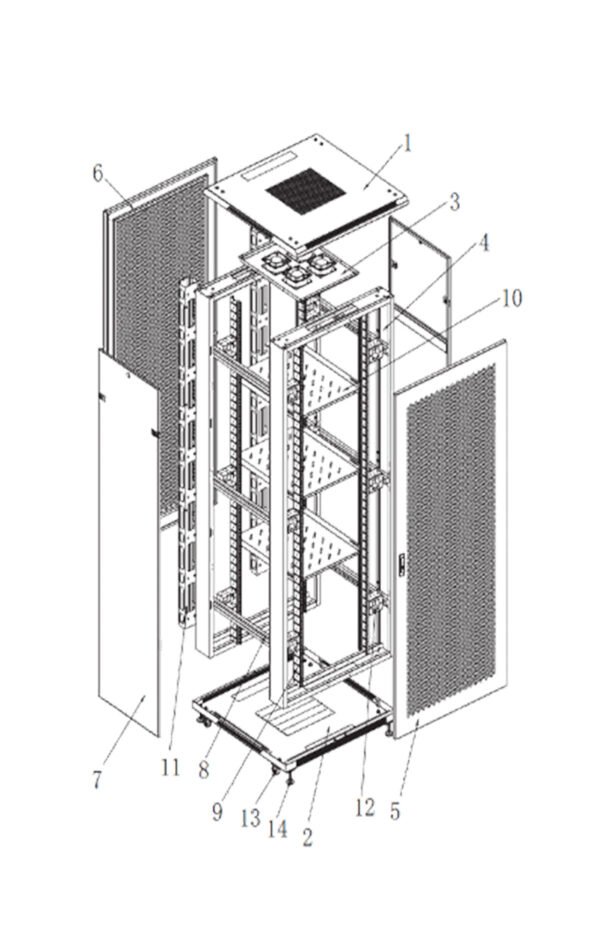 ProRack 22U 600*600 Standing Network Rack with Glass Door